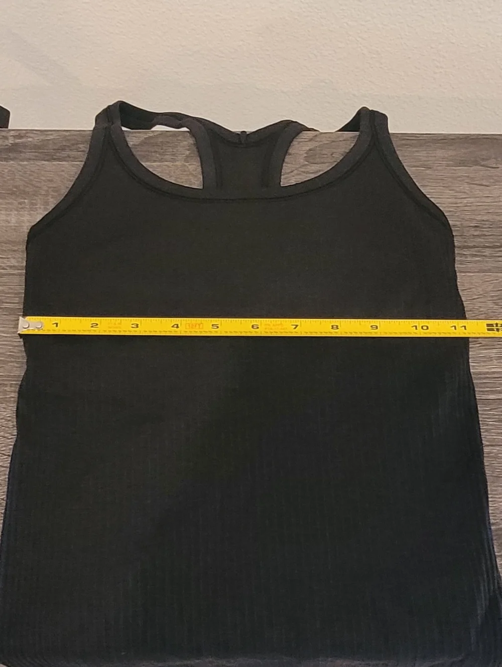 Lululemon Ebb Black Tank top Ribbed Racerback XS Teen - Picture 6 of 7